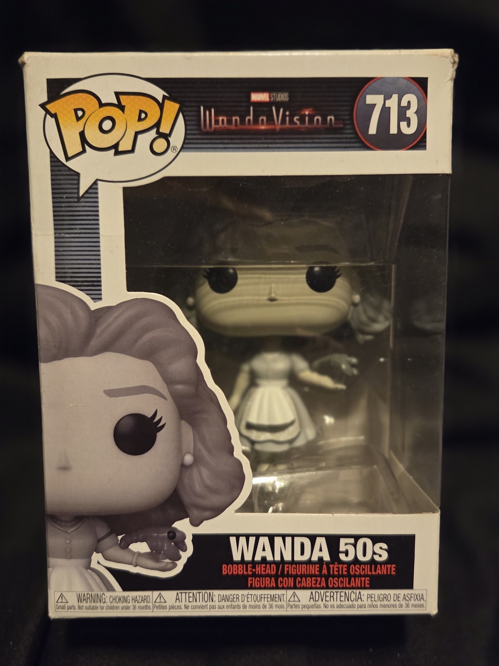 Funko Pop! Wanda 50s #713 - Gray/White Retro Figure
